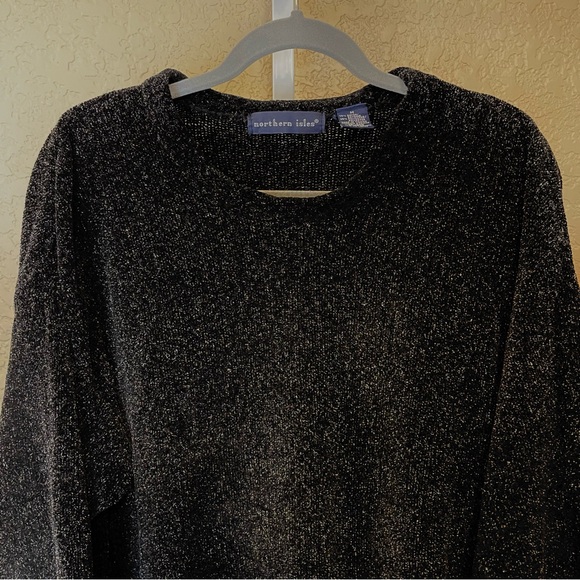 Vintage Northern Isles Gray Grandpa Sweater Medium - Picture 2 of 11